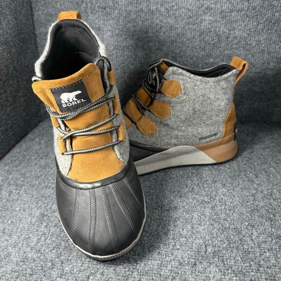 Sorel Out N About IV Waterproof Duck Boot Women's 10.5 Gray/Brown Outdoors - Picture 1 of 8